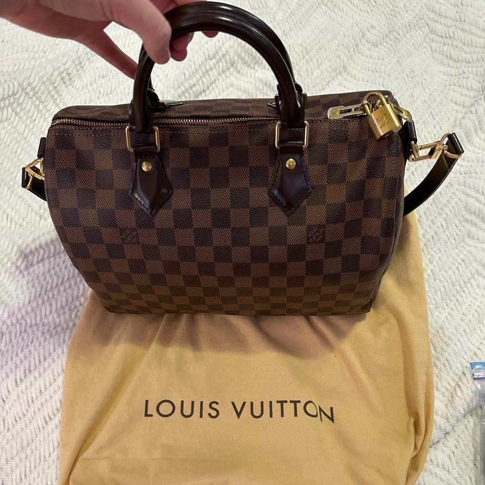 Louis Vuitton Damier Ebene Speedy Bandouliere 30
